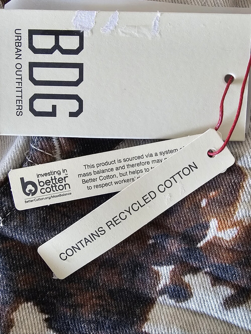 BDG Cow Print Denim Mini Skirt in White & Brown Y2K Women's Sz Large - Picture 6 of 8